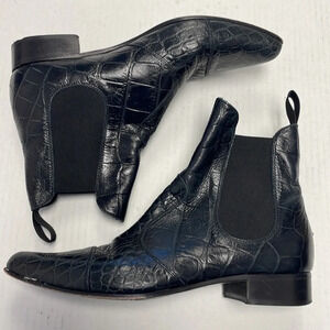 Dondup embossed leather boots